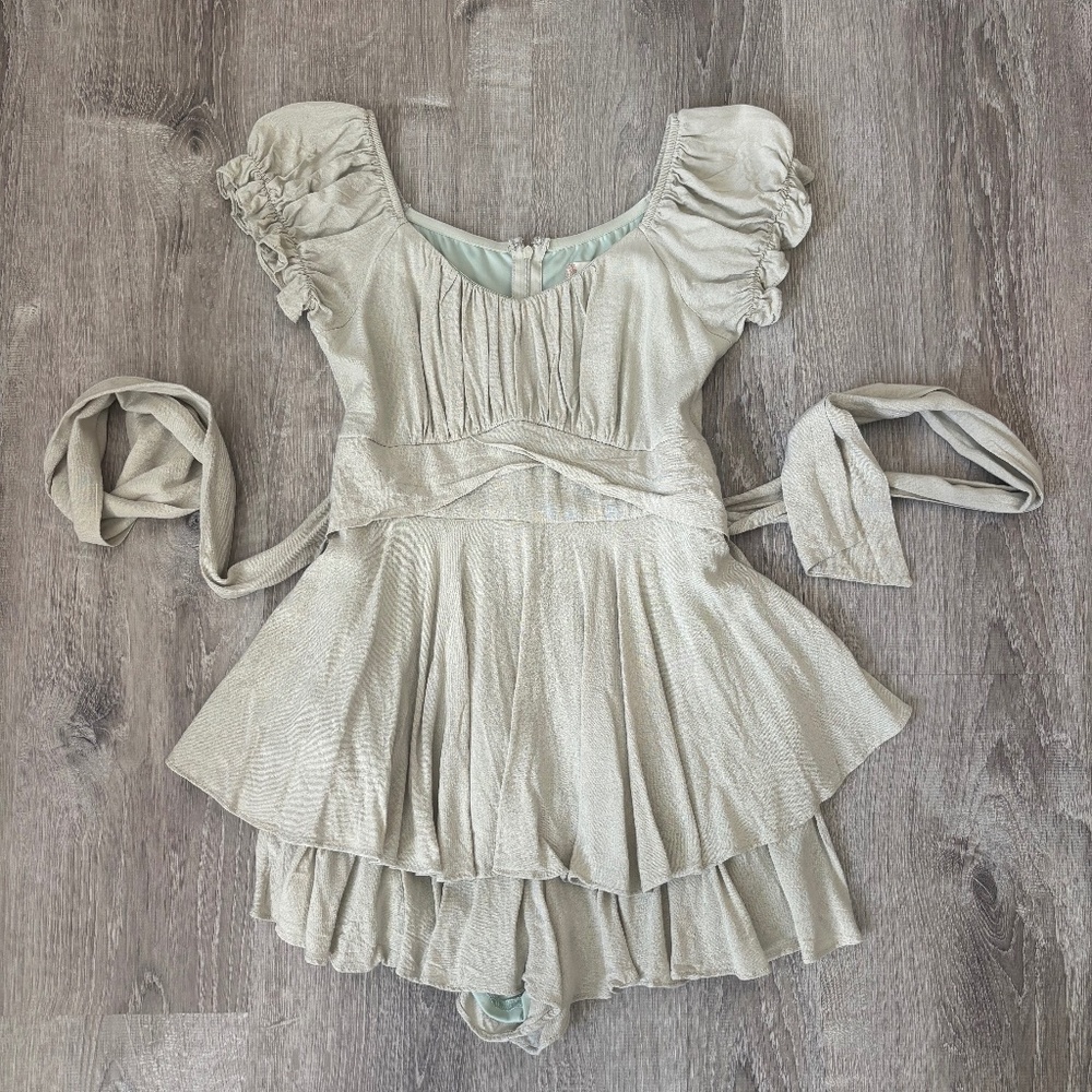 Altar'd State Sage Green Romper